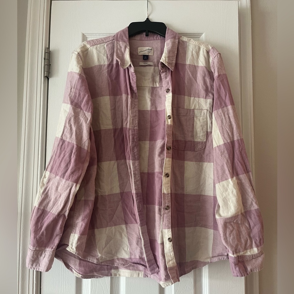 Universal thread pink plaid shirt size XXL